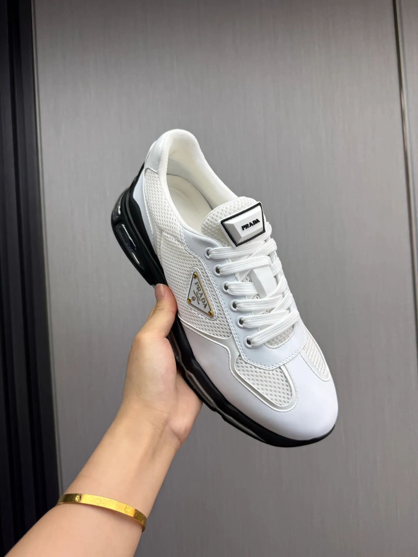 Men's shoes 💰660💰 [PRADA] Men's shoes are popular in the counter, high-quality shipments ✔️Official website synchronization, original imported cowhide with comfortable mesh + cowhide lining, 1⃣️:1⃣️reproduction, original factory air-cushioned original sole, 38-45